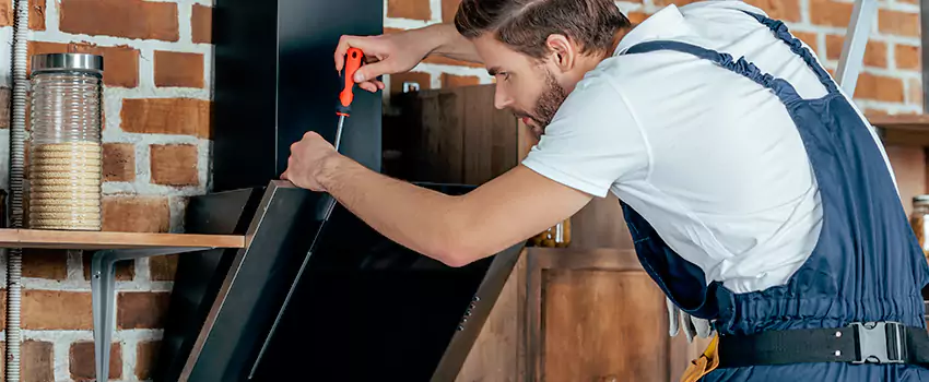 Old Rusted Metal Fireplace Repair And Replacement in Chatham, ON